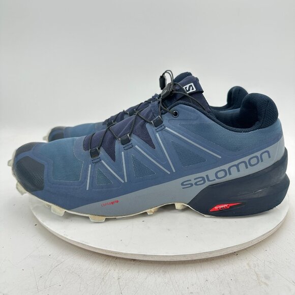 Salomon Speedcross 5 Men Size 12 408012 Sargasso Blue Navy Trail Running Shoes - Picture 1 of 11